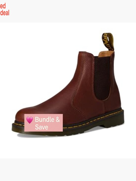 Chelsea Boots - Dr. Martens 2976 Unisex Ambassador Leather Pull-On Ankle Boots